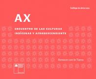 Catálogo de obras AX: Encuentro de las culturas indígenas y afrodescendiente/ Renacer con la tierra 2020